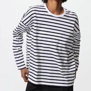 Uniqlo Airism Striped Long Sleeve Shirt